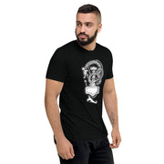 Viking Serpent and Mjolnir Short Sleeve T-Shirt - Triblend - Vintage Feel - Dark Horse Workshop