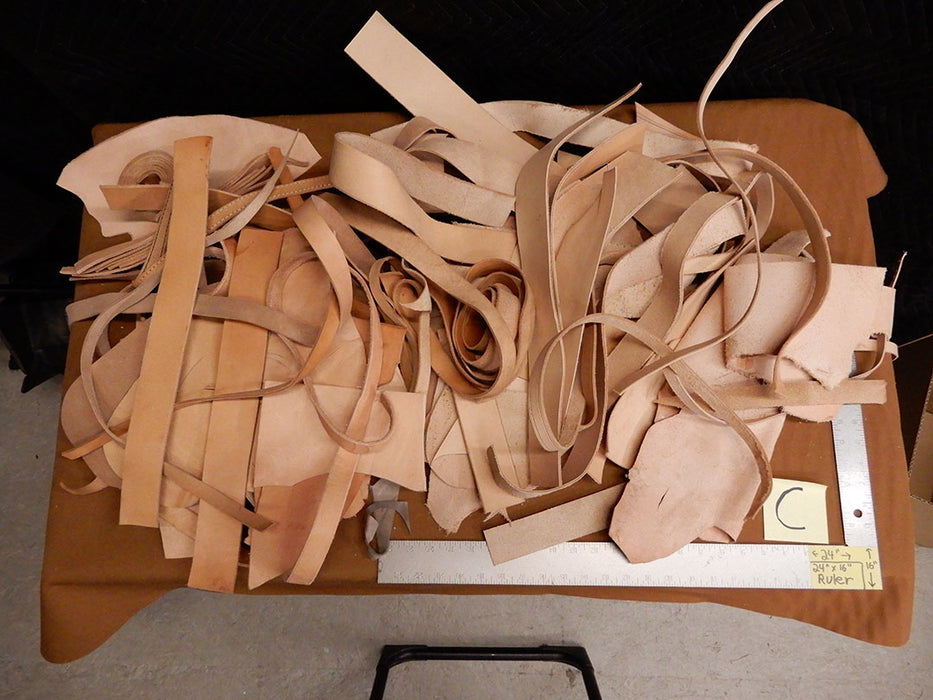 5 lb Box Black Leather Remnants Scrap Leather Pieces 🔥🔥🔥