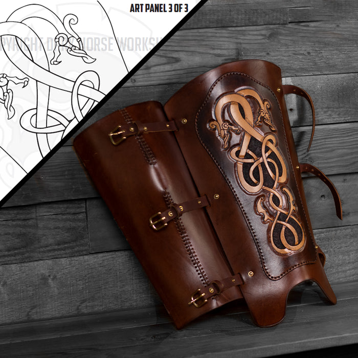 How to make Leather Arm Bracers - 3 Styles - DIY PDF Pattern and