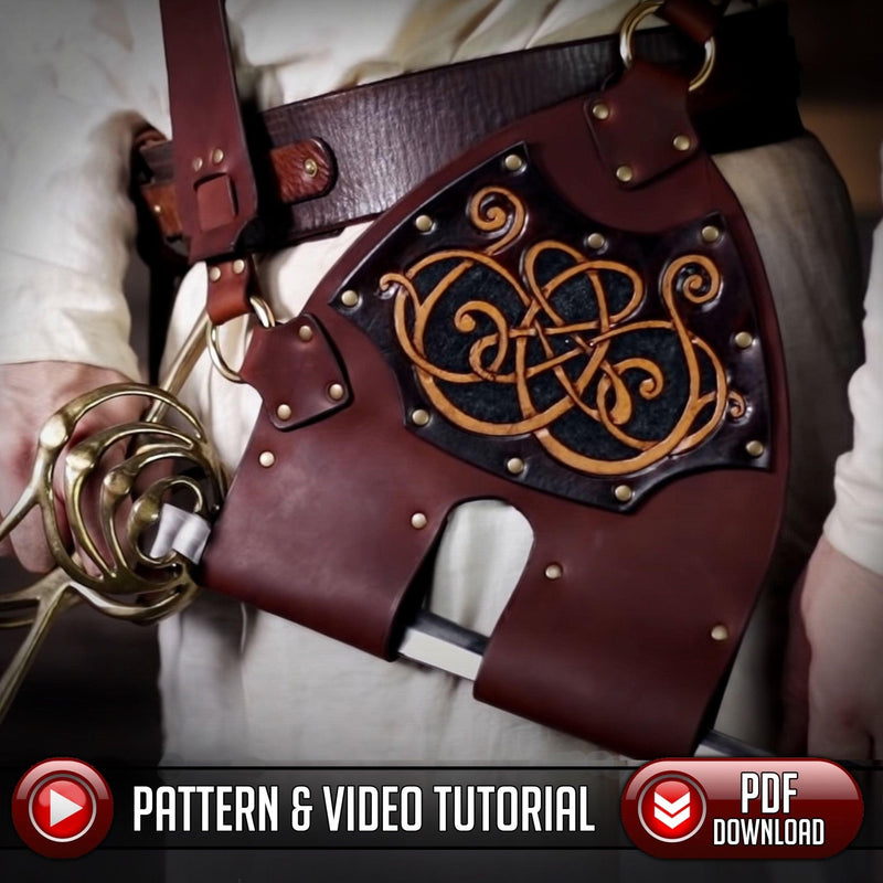 Baldric Pattern - Viking / Celtic Knotwork - PDF SVG LASER - Dark Horse Workshop