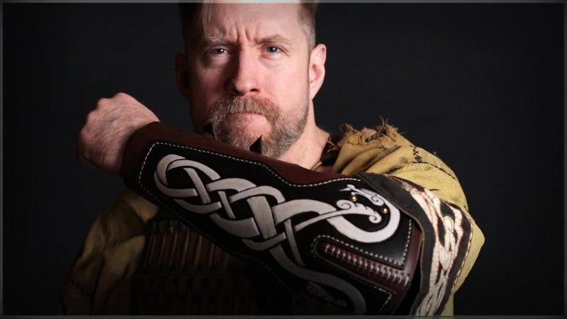 Bazubands | Leather Armor | Viking Serpent - Dark Horse Workshop