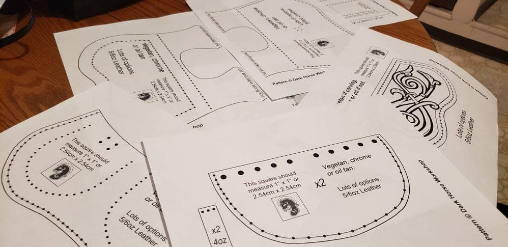 Leather Kidney Pouch Pattern - PDF + SVG | Dark Horse Workshop