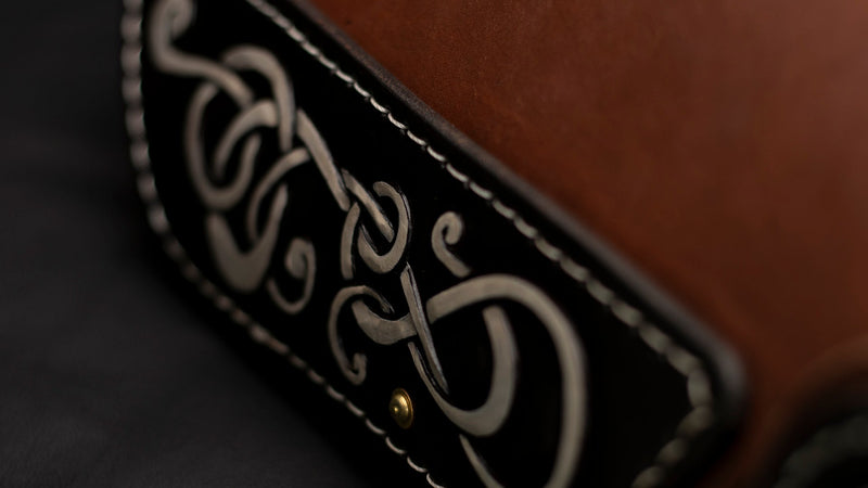 Leather Leg Armor | Leather Armor | Viking Knotwork - Dark Horse Workshop