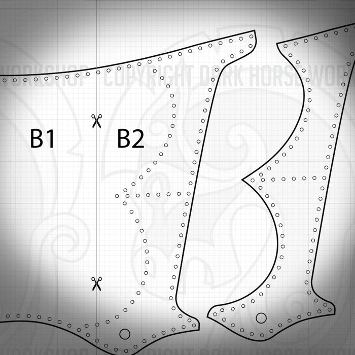 Leather Quiver Pattern - Turkish Hip Quiver Pattern - PDF SVG Laser - Dark Horse Workshop