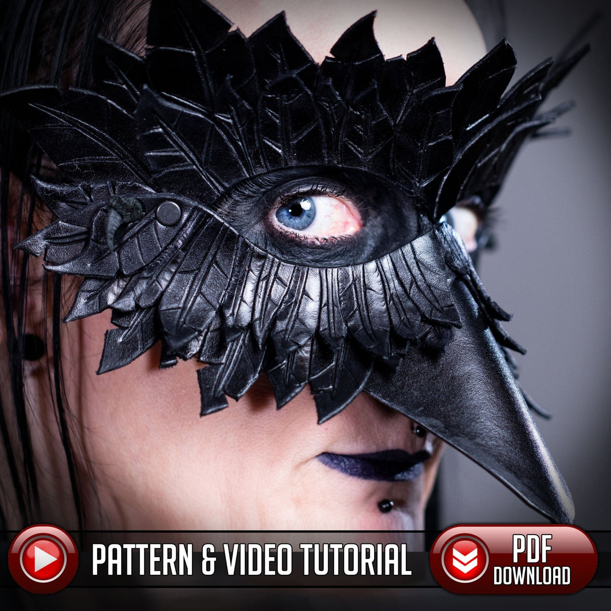 Raven Mask Pattern - Bird Mask Pattern | Dark Horse Workshop