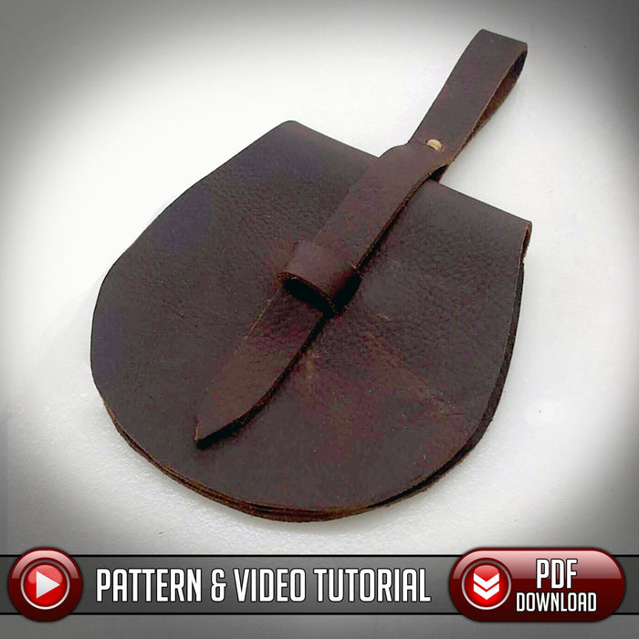 Scrap Leather Pouch Pattern - PDF SVG Laser - Dark Horse Workshop