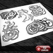 Viking Art Pack 03 - PDF + SVG - Laser - Dark Horse Workshop