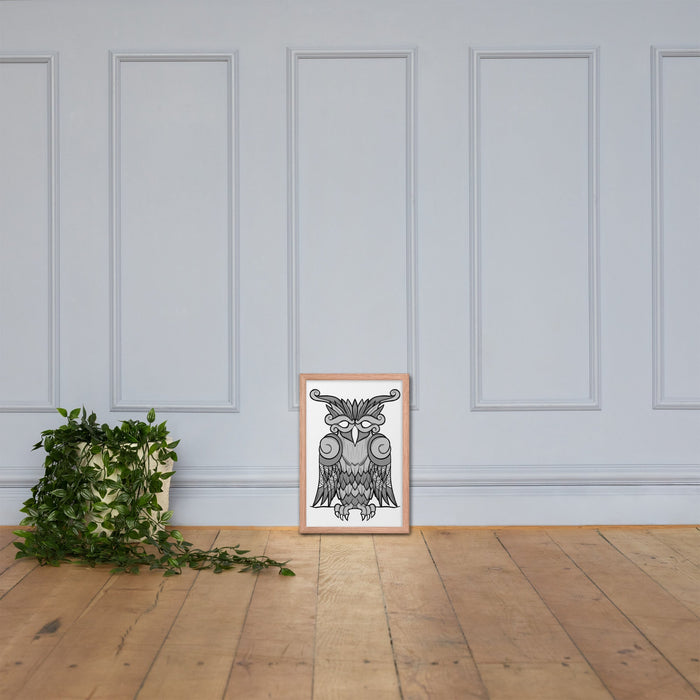 Viking Owl Framed Poster | Dark Horse Workshop - Dark Horse Workshop