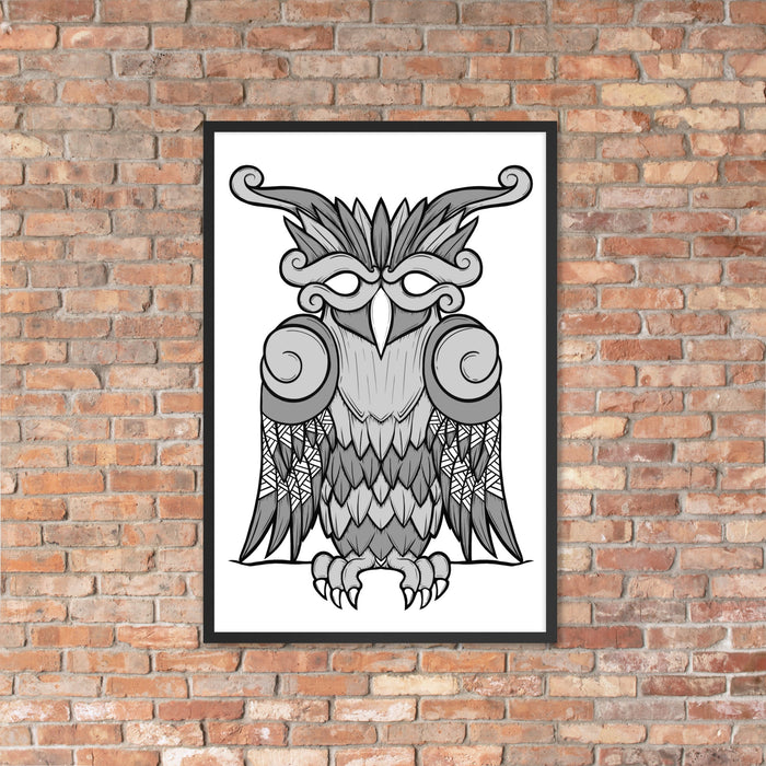 Viking Owl Framed Poster | Dark Horse Workshop - Dark Horse Workshop