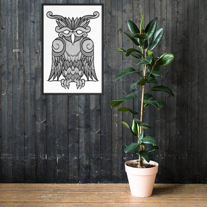 Viking Owl Framed Poster | Dark Horse Workshop - Dark Horse Workshop