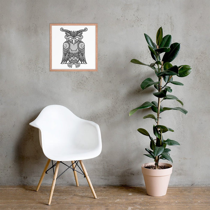 Viking Owl Framed Poster | Dark Horse Workshop - Dark Horse Workshop