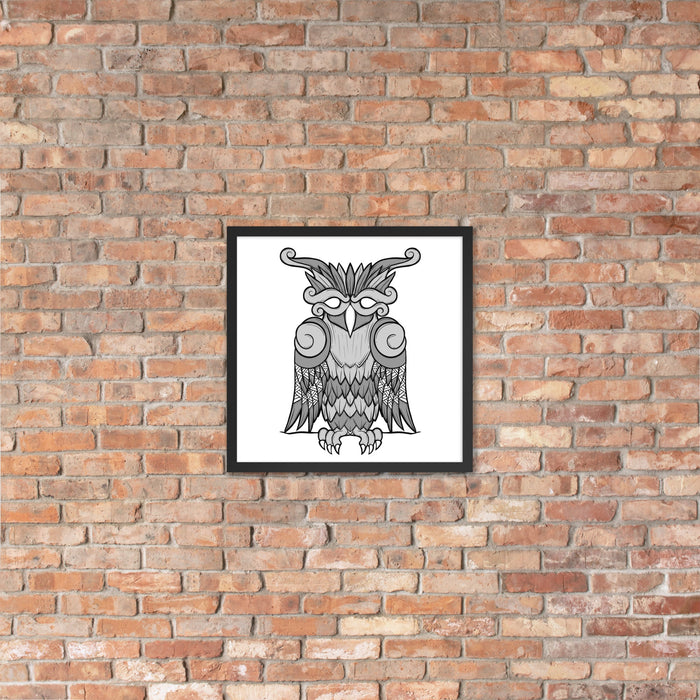 Viking Owl Framed Poster | Dark Horse Workshop - Dark Horse Workshop