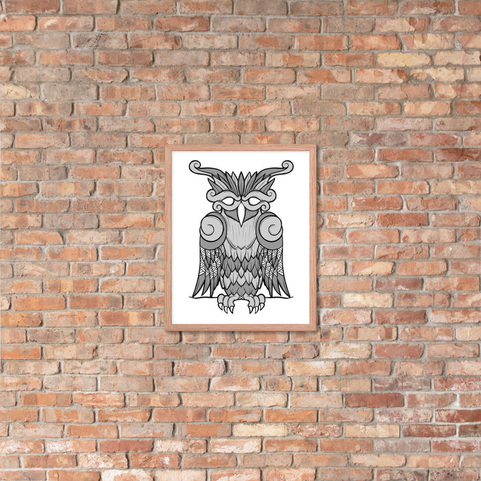 Viking Owl Framed Poster | Dark Horse Workshop - Dark Horse Workshop