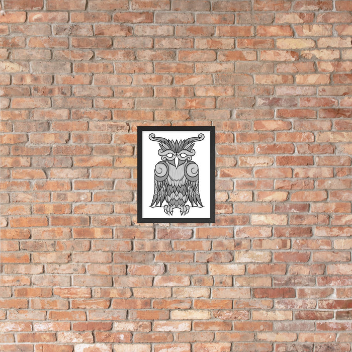 Viking Owl Framed Poster | Dark Horse Workshop - Dark Horse Workshop