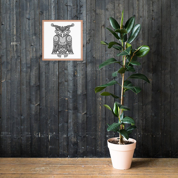 Viking Owl Framed Poster | Dark Horse Workshop - Dark Horse Workshop