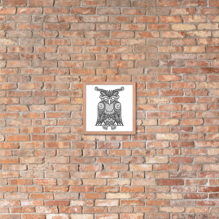 Viking Owl Framed Poster | Dark Horse Workshop - Dark Horse Workshop