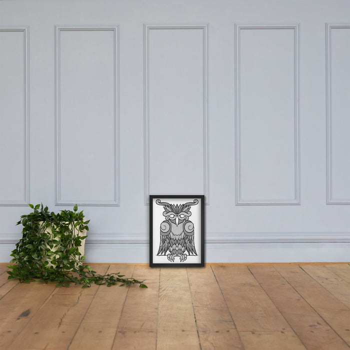 Viking Owl Framed Poster | Dark Horse Workshop - Dark Horse Workshop