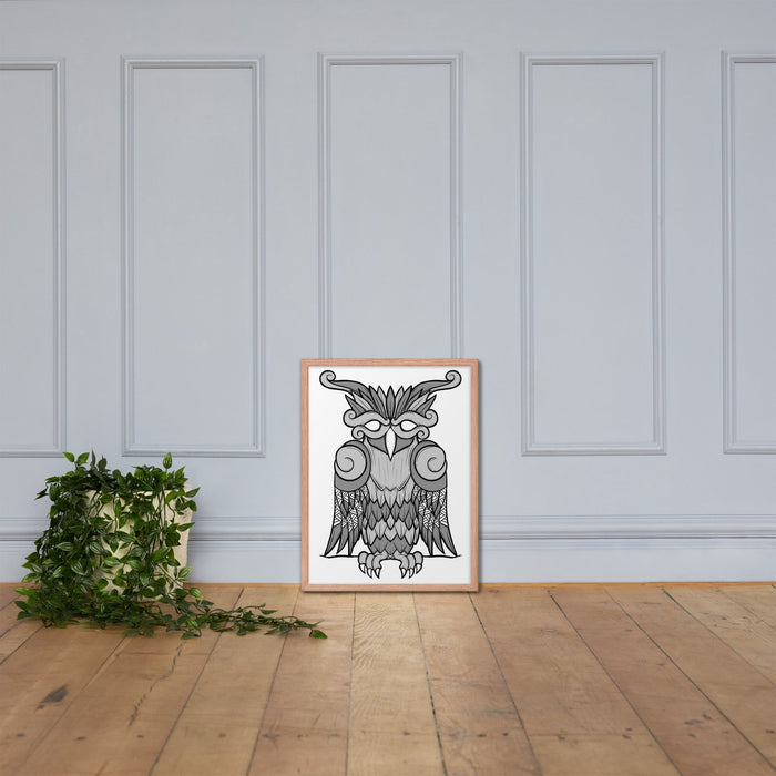 Viking Owl Framed Poster | Dark Horse Workshop - Dark Horse Workshop