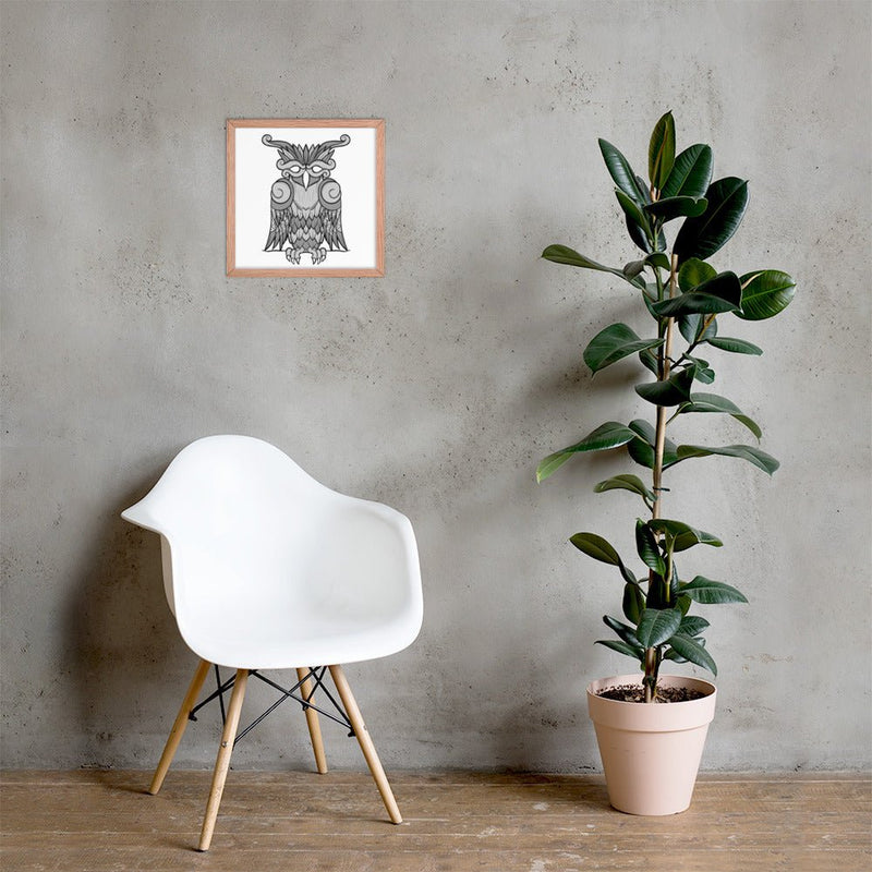 Viking Owl Framed Poster | Dark Horse Workshop - Dark Horse Workshop