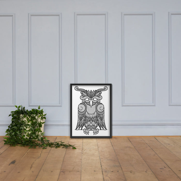 Viking Owl Framed Poster | Dark Horse Workshop - Dark Horse Workshop