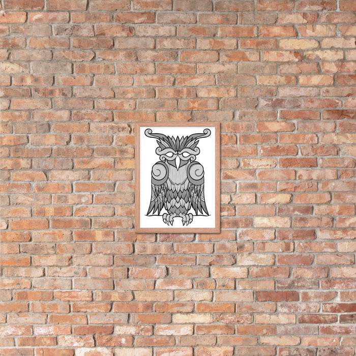 Viking Owl Framed Poster | Dark Horse Workshop - Dark Horse Workshop