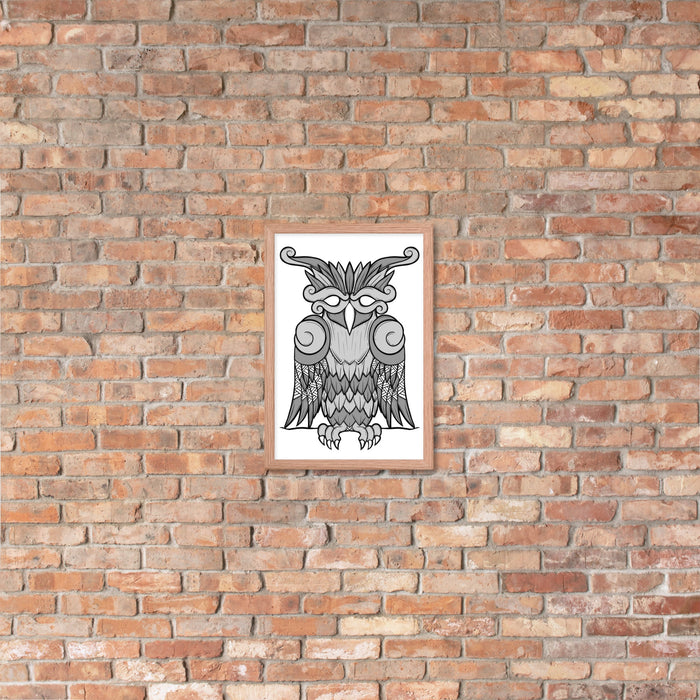 Viking Owl Framed Poster | Dark Horse Workshop - Dark Horse Workshop