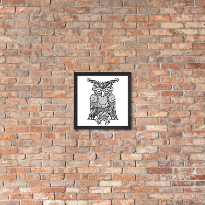 Viking Owl Framed Poster | Dark Horse Workshop - Dark Horse Workshop