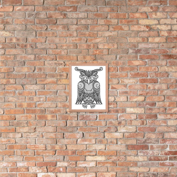 Viking Owl Framed Poster | Dark Horse Workshop - Dark Horse Workshop