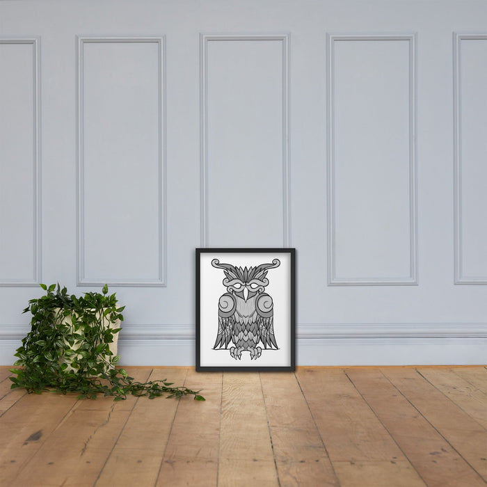 Viking Owl Framed Poster | Dark Horse Workshop - Dark Horse Workshop