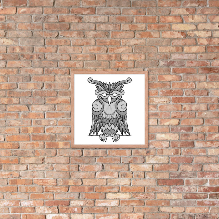 Viking Owl Framed Poster | Dark Horse Workshop - Dark Horse Workshop