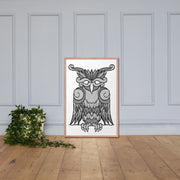 Viking Owl Framed Poster | Dark Horse Workshop - Dark Horse Workshop