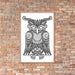 Viking Owl Framed Poster | Dark Horse Workshop - Dark Horse Workshop