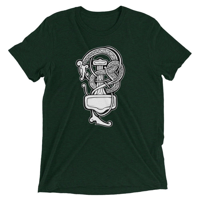 Viking Serpent and Thor's Hammer T-Shirt - Dark Horse Workshop